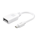 Cable Mini DP Macho a DP Hembra | Thunderbolt 2 | Version DP 1.2 | Soporta 4K*2K | Cable de 15 cm (5.91 Pulgadas) | Color