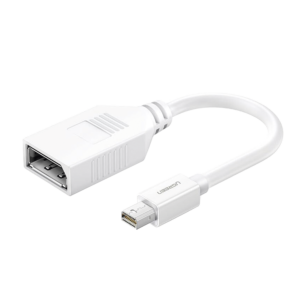 Cable Mini DP Macho a DP Hembra | Thunderbolt 2 | Version DP 1.2 | Soporta 4K*2K | Cable de 15 cm (5.91 Pulgadas) | Color