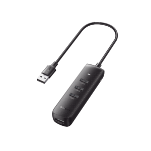 HUB USB-A 3.0 4 en 1 | 4 Puertos USB-A 3.0 (5Gbps) | Cable de 25 cm | Indicador Led | Ideal para Transferencia de Datos |