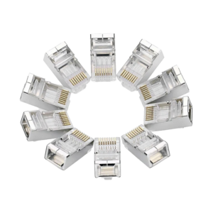 CONECTOR CAT6 BLINDADO BOLSA CON 10 UNIDADES