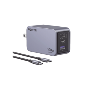 Cargador de 100W serie Nexode Pro | 3 Puertos de Carga Rápida | 2 USB-C | 1 USB-A | Tecnología GaNInfinity | PD3.1 de 100W