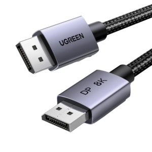 Cable DisplayPort 1.4 | 3 Metros (9.84 Pies) | Resolución 8K@60Hz | Blindaje Interno Múltiple | 3D/HDR+/HDCP | 32.4 Gbps |