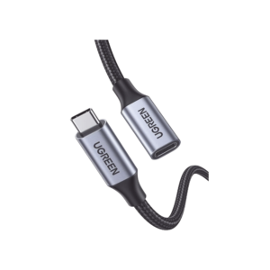 Cable USB-C Macho a USB-C Hembra | 1metro | USB-C 3.1 Gen 2 | Compatible con Thunderbolt 3 | Carcasa de Aluminio | Nylon
