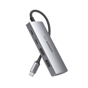 HUB USB-C 3.2 4 en 1 | 2 Puertos USB-C 3.2 (10 Gbps) | 2 Puertos USB-A 3.2 (10 Gbps) | Admite OTG | Compatible con MacBook