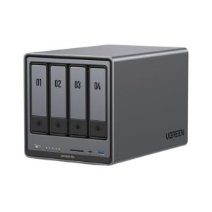 NAS UGREEN NASync DXP4800 Plus / Procesador Intel Pentium Gold 8505 5 Núcleos / 4 Bahías SATA + 2 M.2 NVMe PCIe 4.0 / 8GB