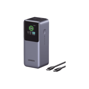 Power Bank de 20000mAh | 3 Salidas 130W Max. | USB-A + 2 USB-C | PD 3.0 | QC3.0 | FCP | SCP | Pantalla Inteligente | Carcasa