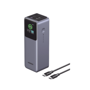 Power Bank de 25000mAh | 3 Salidas 200W Max. | USB-A + 2 USB-C | PD 3.0, QC3.0 | FCP | SCP | Pantalla Inteligente | Carcasa