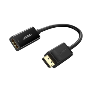 Convertidor DisplayPort a HDMI 4K| 3D | HDR | Blindaje Interno | Botón Liberador | Carcasa de ABS | Plug & Play | CE, FCC