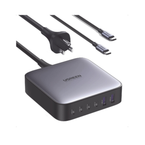 Cargador de 200W serie Nexode / 6 Puertos de Carga Rápida / 4 USB-C / 2 USB-A / Tecnología GaN II +SIC / Power Delivery 3.0