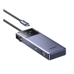 Hub USB-C 7 en 1 / USB-C a HDMI 4K 60Hz / 2x USB-A 3.0 + USB-C 3.0 + USB-A 2.0 / Gigabit Ethernet / PD 100W / Cable 20 cm