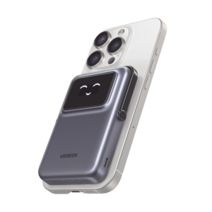 Power Bank Serie UNO Inalambrico | 10000mAh | 7.5W/20W | Con Emojis de Estado | Carga Rápida USB-C Bidireccional | Pantalla