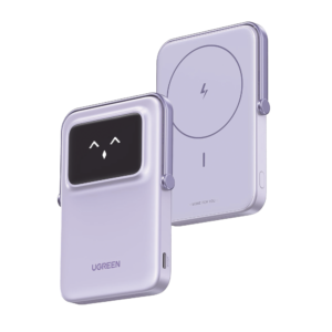 Power Bank Serie UNO Inalambrico | 10000mAh | 7.5W/20W | Con Emojis de Estado | Carga Rápida USB-C Bidireccional | Pantalla