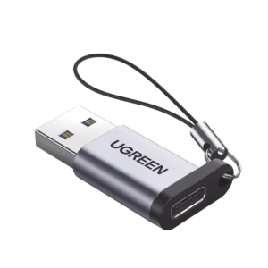 Adaptador USB 3.0 Macho a USB-C 3.1 Tipo C Hembra |Carga y Sincronización de Datos | Admite Corriente de 3A | Transferencia