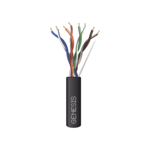 Bobina de Cable de 305 Metros (1000 Pies) / UTP Cat6 PLENUM / Color Negro / UL, CMP SPNLS / Probado a 350 MHz / Aplicaciones