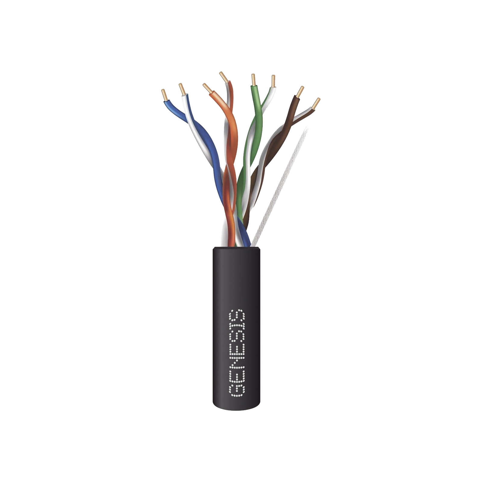Bobina de Cable de 305 Metros (1000 Pies) / UTP Cat6 PLENUM / Color Negro / UL, CMP SPNLS / Probado a 350 MHz / Aplicaciones