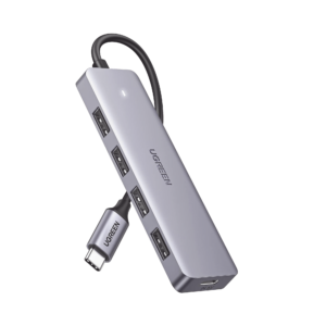 HUB USB-C 3.0 4 EN 1 | 4 Puertos USB-A (5Gbps) | Carcasa ABS + PC | Soporta OTG | Luz Indicadora LED | Compatible con iPhone