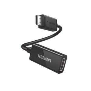 Convertidor DisplayPort a HDMI 4K@60Hz | 3D | HDR | Blindaje Interno | Botón Liberador | Largo 25 cm (9.84 Pulgadas) |