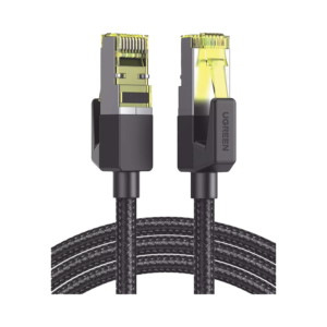 Cable Ethernet Cat7 CLASS F/FTP Redondo con Malla de Nylon 3 Metros (9.84 Pies)