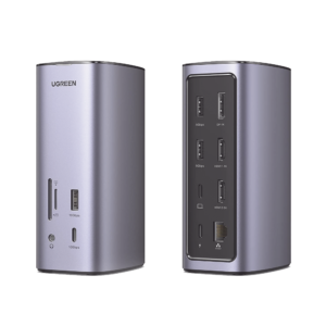 HUB USB-C (Docking Revodok Pro) 12 en 1 | 2 USB-A 3.0 | 1 USB-C PD Carga 100W | 1 USB-A 3.1 | 1 USB-C 3.1 | HDMI 4K | HDMI