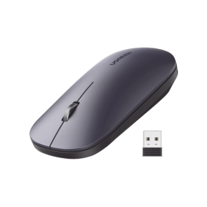 Mouse inalámbrico 2.4 GHz | Ultra Delgado y Silencioso | DPI 1000/1600/2000/4000 (Ajustable) | Alcance 10m | Scroll de