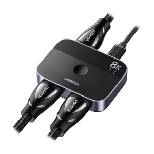 Conmutador HDMI 2.1 8K @60Hz | HDMI Splitter 2 Entradas a 1 Salida | Soporta 4K @120Hz 1080P @240Hz 3D | HDR Dolby | Alta