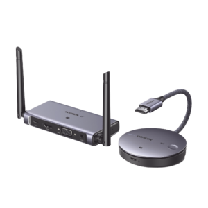Transmisor y Receptor Inalámbrico HDMI | 50m | Salida HDMI y VGA (Simultanea) | Audio 3.5mm | Efecto 3D | Luz Indicadora LED