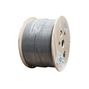 Bobina de Cable Blindado F/UTP de 4 Pares, Z-MAX, Cat6A, Soporte de Aplicaciones 10GBase-T, CM, Color Gris, 305 Metros (1000