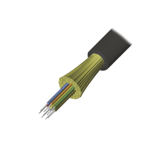 Cable de Fibra Óptica de 4 Hilos, Interior/Exterior, Tight Buffer, No Conductiva (Dieléctrica), Plenum, Monomodo OS2, 1