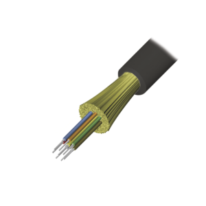 Cable de Fibra Óptica de 12 Hilos, Interior/Exterior, Tight Buffer, No Conductiva (Dieléctrica), Plenum, Monomodo OS2, 1