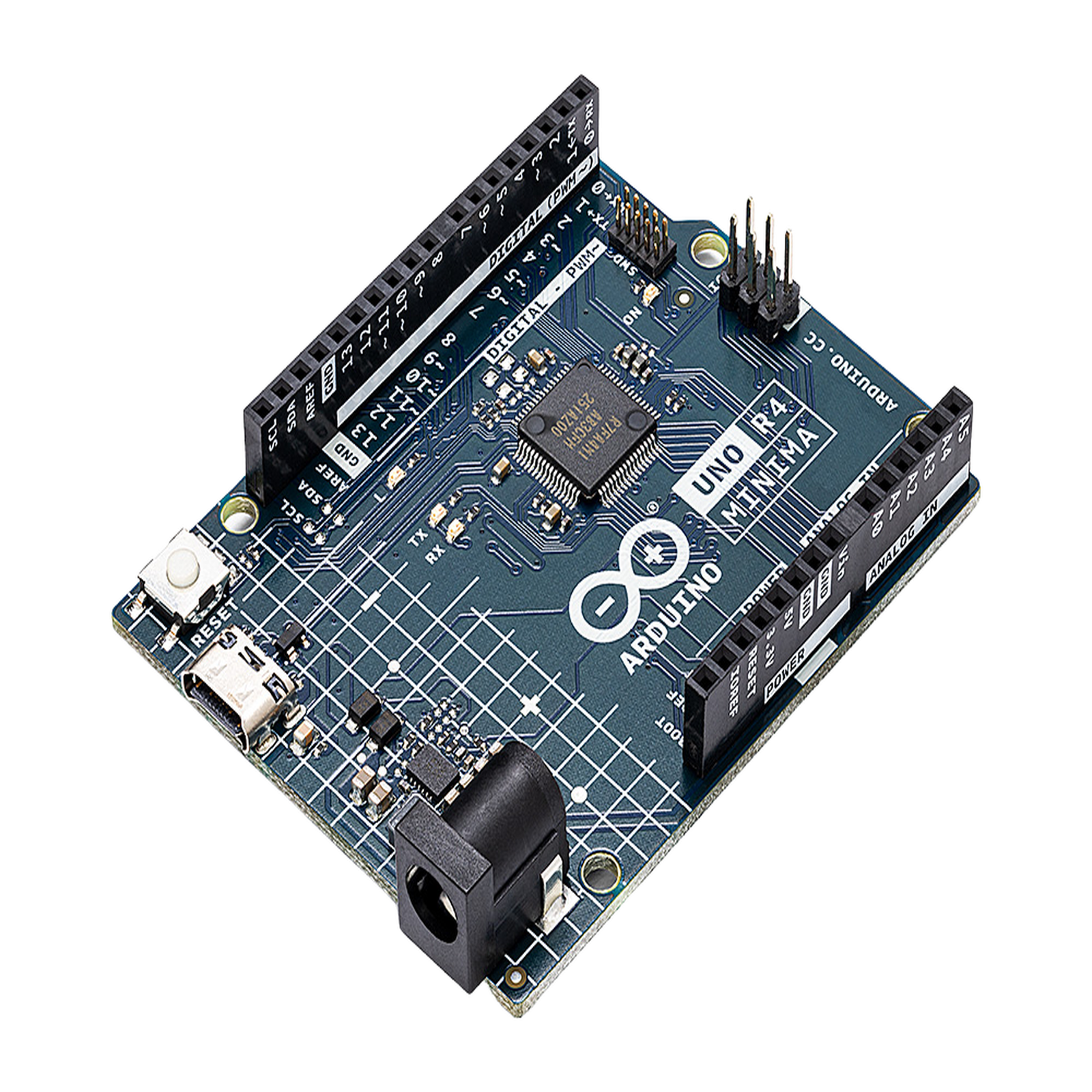 Placa Desarrollo Arduino UNO R4 Minima / Microcontrolador Renesas RA4M1 32-bit Cortex-M4 / 48 MHz / 256 kB Flash / 32 kB