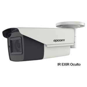 Bullet TURBOHD 4K (8Megapixeles) / Lente Mot. 2.7 a 13.5 mm / Potente IR EXIR de 80 mts / Exterior IP67 / 12 Vcc – 24 VCA