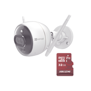 Kit de Camara WiFi y Memoria Micro SD / Incluye 1 Pieza C3X y 1 Memoria MicroSD 32GB / Audio de Dos Vías / Colores en