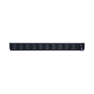 PDU Básico Para Distribución de Energía, Con 10 Tomas NEMA 5-15R Traseras, 1UR, 15 Amp, 120 Vca