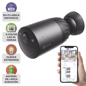Cámara WIFI / 4K / Batería Recargable Compatible con Panel Solar CS-CMTSOLARPANEL-E/ 2.8mm / Conector Tipo C / Audio Dos