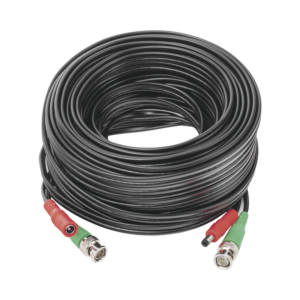 Cable Coaxial (BNC RG59) + Alimentación / SIAMES / 20 Metros (65.62 Pies) / Aleación Cobre + Aluminio CCA / Para Cámaras 4K