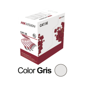 Bobina de Cable UTP 305 Metros (1000 Pies) / Cat5E (24 AWG) / Color Gris / PVC (CM) / Uso en Interior / 100% Cobre