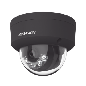 Domo IP 4 Megapixel / Color Negro / Lente 2.8 mm / Dual Light (30 mts Luz Blanca + 30 mts IR) / 2 Micrófonos Integrados