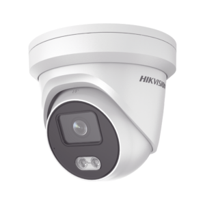 Turret IP 4 Megapixel / Imagen a color 24/7 / Lente 4 mm / Luz Blanca 30 mts / WDR 130 dB / Exterior IP67 / Micrófono