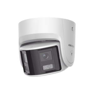 [FlexVu] [PROTECCIÓN ACTIVA] Turret IP Panorámica 4 Megapíxel / 2 Lentes 2.8 mm (180°) / Imagen a Color 24/7 (ColorVu) / PoE