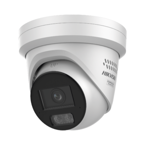 [Dual Light + ColorVu 3.0 + HikAI] Turret IP 8 Megapixel / Lente 2.8 mm / 30 mts IR + Luz Blanca / 2 Microfonos Integrados