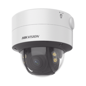 Domo IP 4 Megapixel / Imagen a Color 24/7 / Lente 3.6 – 9 mm / Luz Blanca 40 mts / WDR 130 dB / Exterior IP67 / IK10