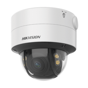Domo IP 4 Megapixel Lente 2.8 a 12 mm / Imagen a Color 24/7 (ColorVu) / 40 mts Luz Blanca / WDR 130 dB / Exterior IP67