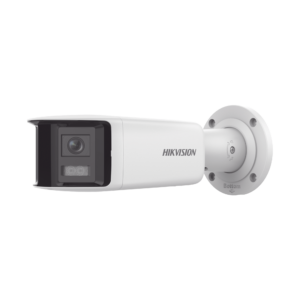 [FlexVu] [PROTECCIÓN ACTIVA] Bala IP Panorámica 4 Megapixel / 2 Lentes 2.8 mm (180°) / Imagen a Color 24/7 (ColorVu) / PoE