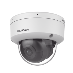 Domo IP 4 Megapixel / Lente 2.8 mm / 40 mts IR / Exterior IP67 / IK10 / Microfono Integrado / DARKFIGHTER / Audio y Alarma