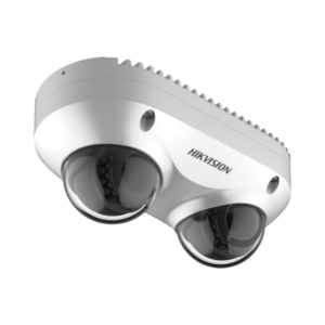 PanoVu Series / Lente Dual de 4 Megapixel / 2 Lentes Fijos de 2.8 mm / Recomendado para Pasillos o Esquinas / IP67 / IK10