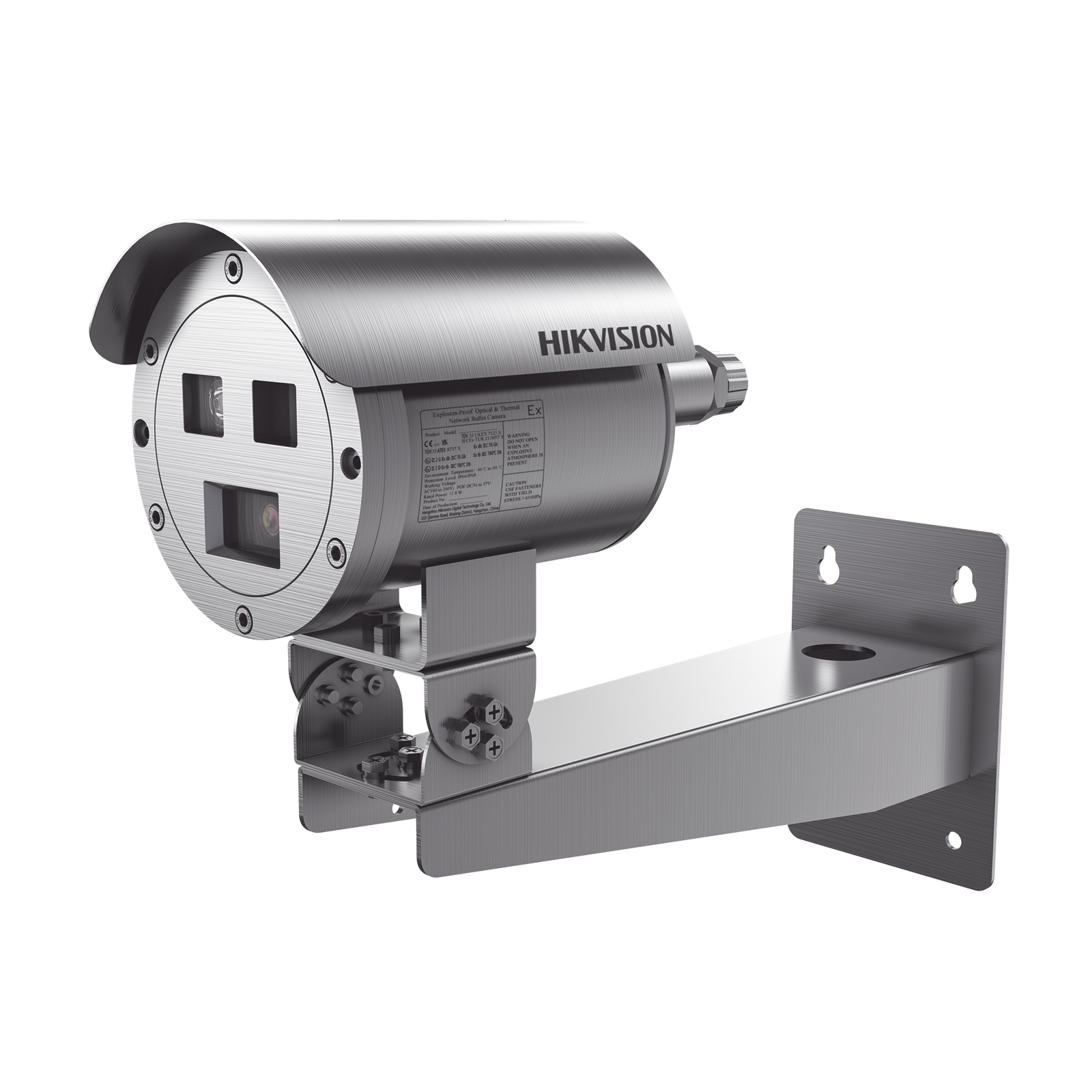 Bala IP Térmica Dual / Termico 4.4 mm (384 X 288) + Óptico 2 mm (4 MP) / Termométrica / Detección de Temperatura / IP68 / 30
