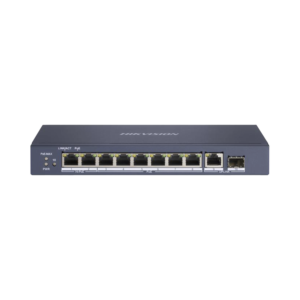 Switch PoE+ / No Administrable / 7 Puertos 1000 Mbps 802.3 af/at (30 W) / 2 Puertos 1000 Mbps Hi-PoE (90 W) / 1 Puertos 1000