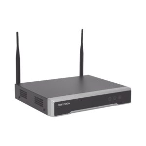 NVR 4 Megapixel / 4 canales IP / 1 Bahía de Disco Duro / 2 Antenas Wi-Fi / Salida de Vídeo Full HD (DS-7104NI-K1/W/M(C))