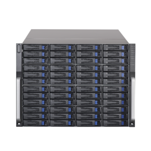 Servidor de Almacenamiento Cluster / 48 Bahías de Disco Duro / Controlador Simple / Graba 600 Canales IP / Fuente Redundante