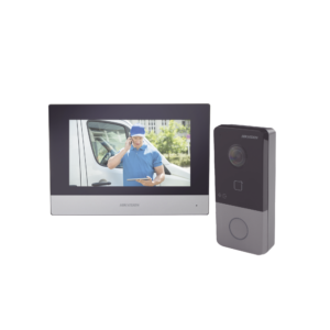 Kit de Videoportero IP Poe Estandar con llamada a App de Smartphone (HikConnect) / Apertura con tarjeta MIFARE / Frente de